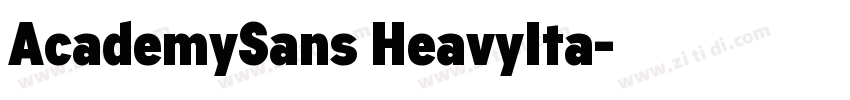 AcademySans HeavyIta字体转换 AcademySans HeavyIta字体转换